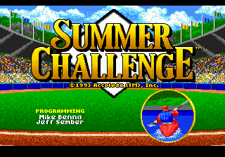 Summer Challenge Title Screen